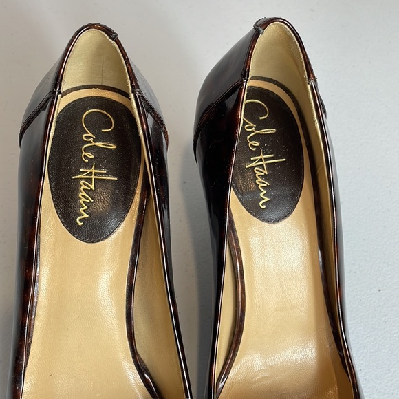 Cole Haan Rachel Tortoise Patent Pumps | Size 8.5B - Picture 6 of 11